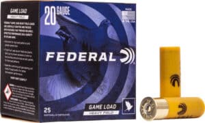 FEDERAL GAME LOAD 20GA 2.75" - 1OZ #7.5 250RD CASE LOT