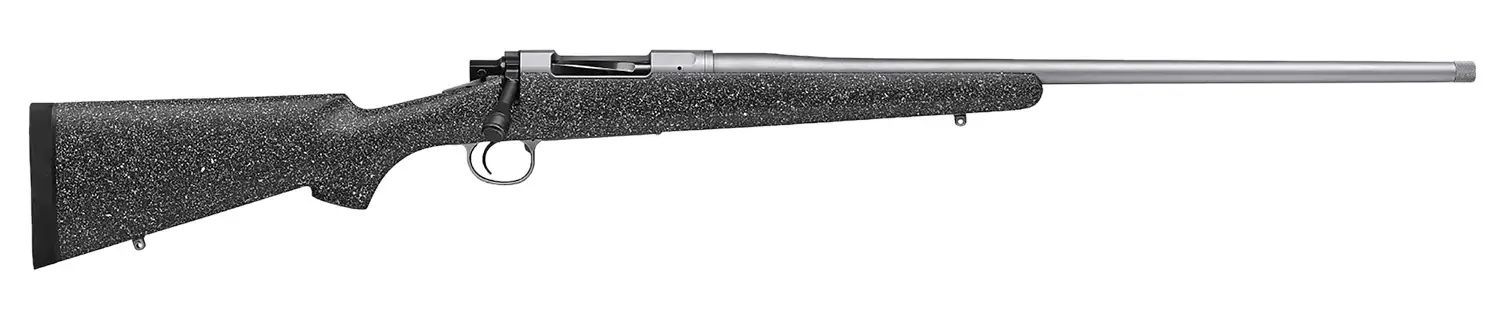 Nosler 40721 M21 308 Win 4+1 22" Barrel, Stainless Steel Nitride Metal Finish, Gray Speckled Black All-Weather Epoxy Stock