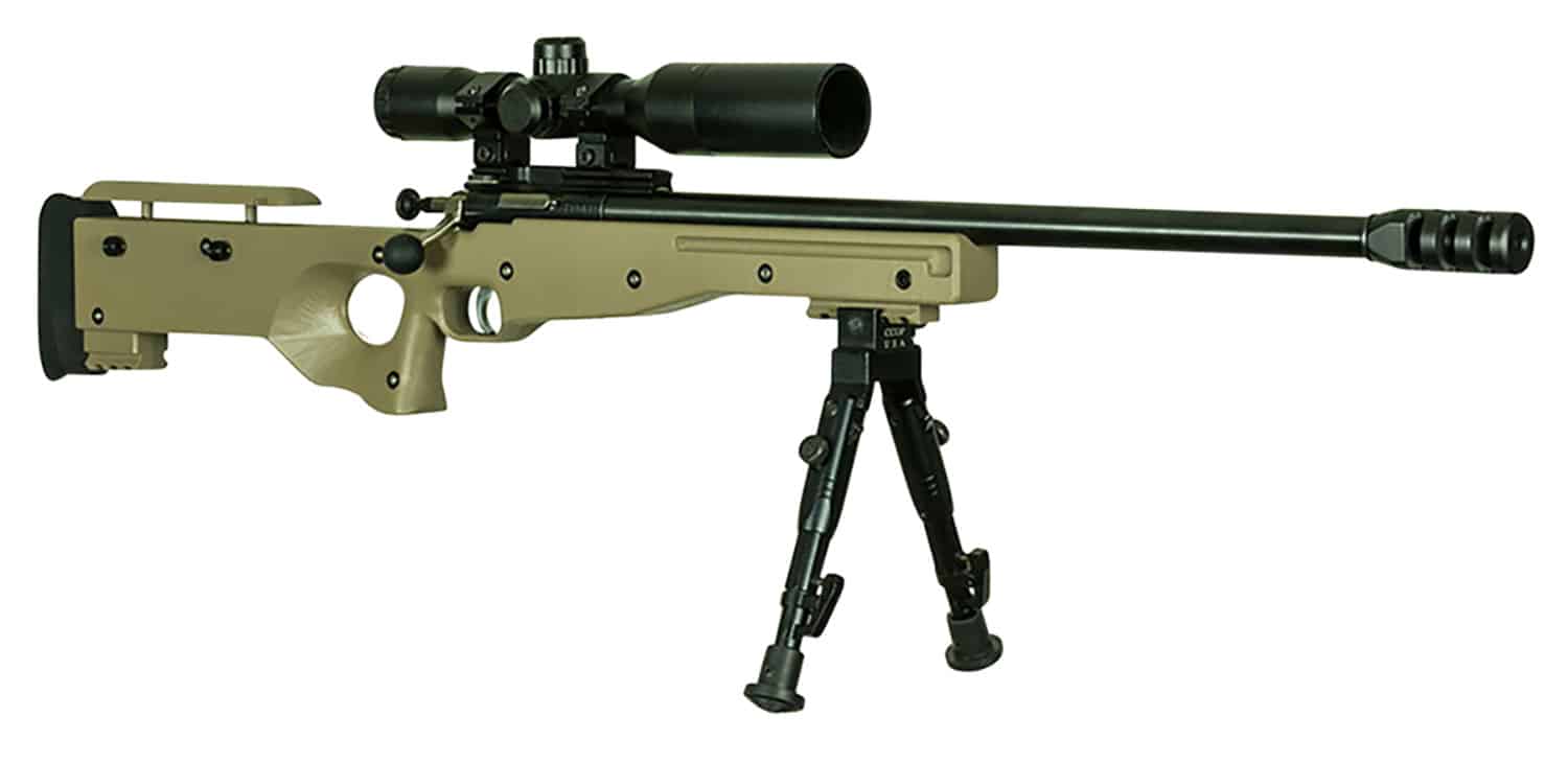 Crickett KSA2157 Precision Complete Package 22 Mag 1rd 16.12" Blued Flat Dark Earth Fixed Thumbhole Stock Right Hand (Youth)
