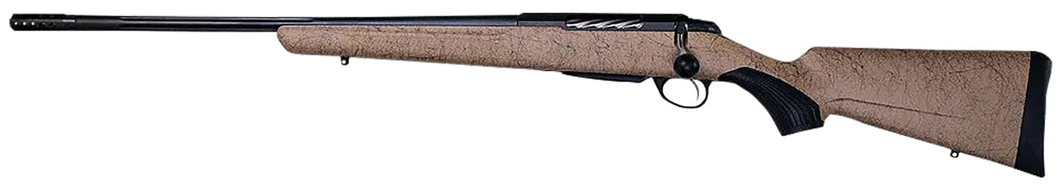 Tikka JRTXRT431R10 T3x Lite 300 Win Mag 3+1 24.30" Fluted/Threaded, Black Barrel/Rec, Black Webbed Tan Roughtech Synthetic Stock, Interchangeable Grip, Muzzle Brake Left Hand