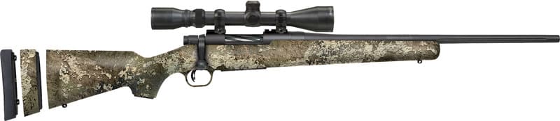 MOSSBERG PATRIOT BANTAM COMBO - 7MM-08 20" 3-9X40 BLUED/STRATA