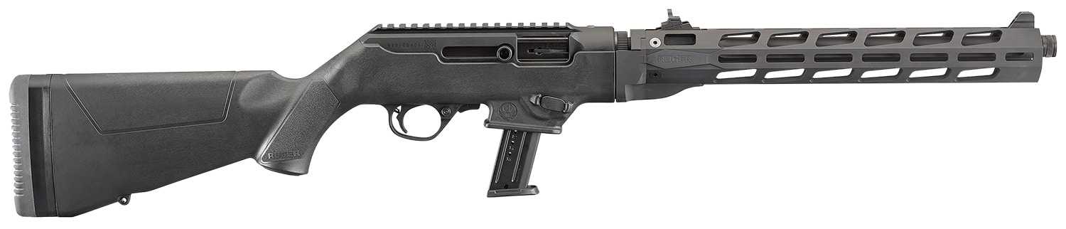 Ruger 19117 PC Carbine *CA Compliant 9mm Luger 10+1 16.12" Threaded/Fluted Barrel, Type III Hard Coat Anodized Aluminum Alloy Receiver, Synthetic Stock, M-Lok Accessory Slots, Optics Ready