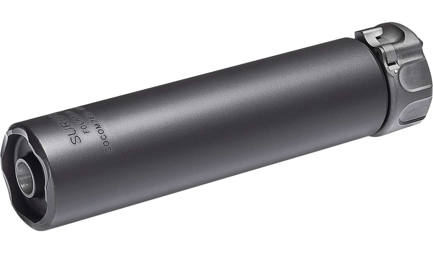 SureFire SOCOM762MINI SOCOM762-MINI2 7.62mm 1.50" Diameter Black Aluminum/Stainless Steel