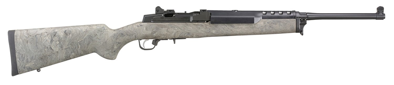 Ruger 5877 Mini-14 Tactical 5.56x45mm NATO 5+1 18.50" Barrel, Blued Alloy Steel, Exclusive Hogue Ghillie Green Stock, Optics Ready