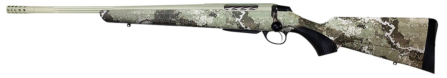 Tikka JRTXVA418 T3x Lite 270 Win 3+1 22.40" Fluted/Threaded, Desert Verde Cerakote Barrel/Rec, Veil Alpine Synthetic Stock, Interchangeable Grip, Muzzle Brake Left Hand