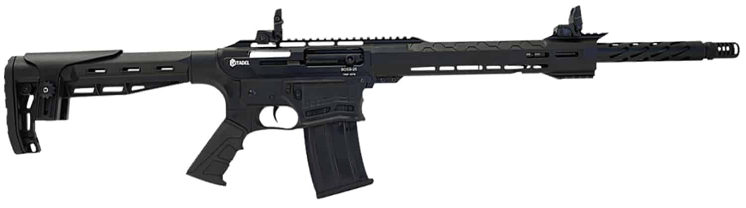 Citadel CBOSS2512CA Boss 25 *CA Compliant 12 Gauge Semi-Auto 3" 5+1 20" Matte Black Steel Barrel, Matte Black Picatinny Rail Receiver, Picatinny Rail Forend, Black Synthetic Stock, Black Polymer Grip