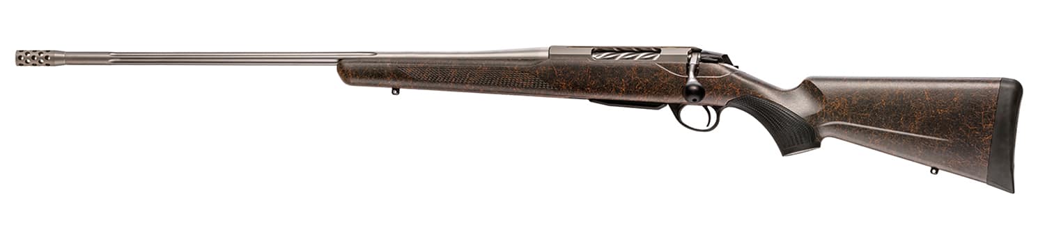 Tikka JRTXRBS416 T3x Roughtech 308 Win 3+1 24.30" Stainless Fluted Threaded Barrel, Stainless Steel Drilled & Tapped Receiver, Ember Roughtech Synthetic Stock, Left Hand