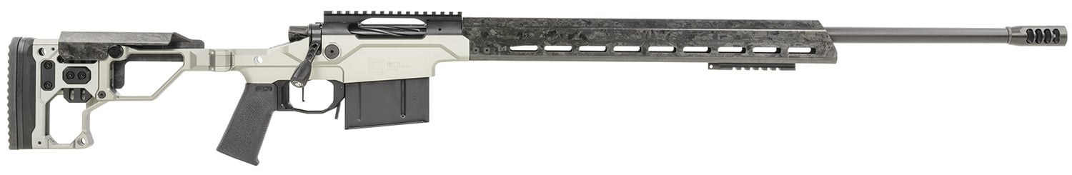 Christensen Arms 8010307200 Modern Precision 6.5 Creedmoor 5+1 22" Threaded Carbon Fiber Barrel, Black Nitride Finish, Tungsten Anodized Folding Stock, Polymer Grip