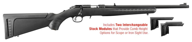 RUGER AMERICAN 17HMR 9-SHOT - 18" MATTE BLACK THREAED BBL